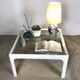 Coffee table with glass top by Peter Ghyczy for Horn Collection, 1960s