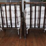 Vintage bamboo and rattan armchair