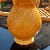 Pichet jaune faience sarreguemines