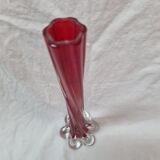 Vase soliflore blown glass from 1970