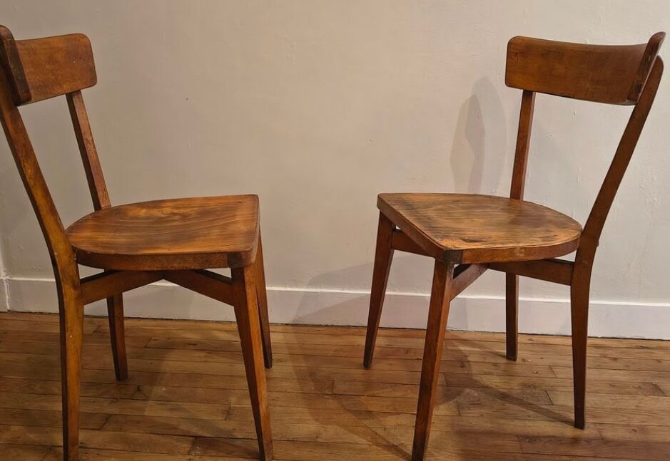 Retro wooden chairs