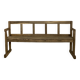Banc de campagne avec dossier
