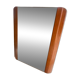 Art Deco modernist mirror in mahogany