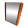 Art Deco modernist mirror in mahogany