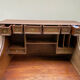 Antique solid wood secretary desk, handcrafted cabinetry.
