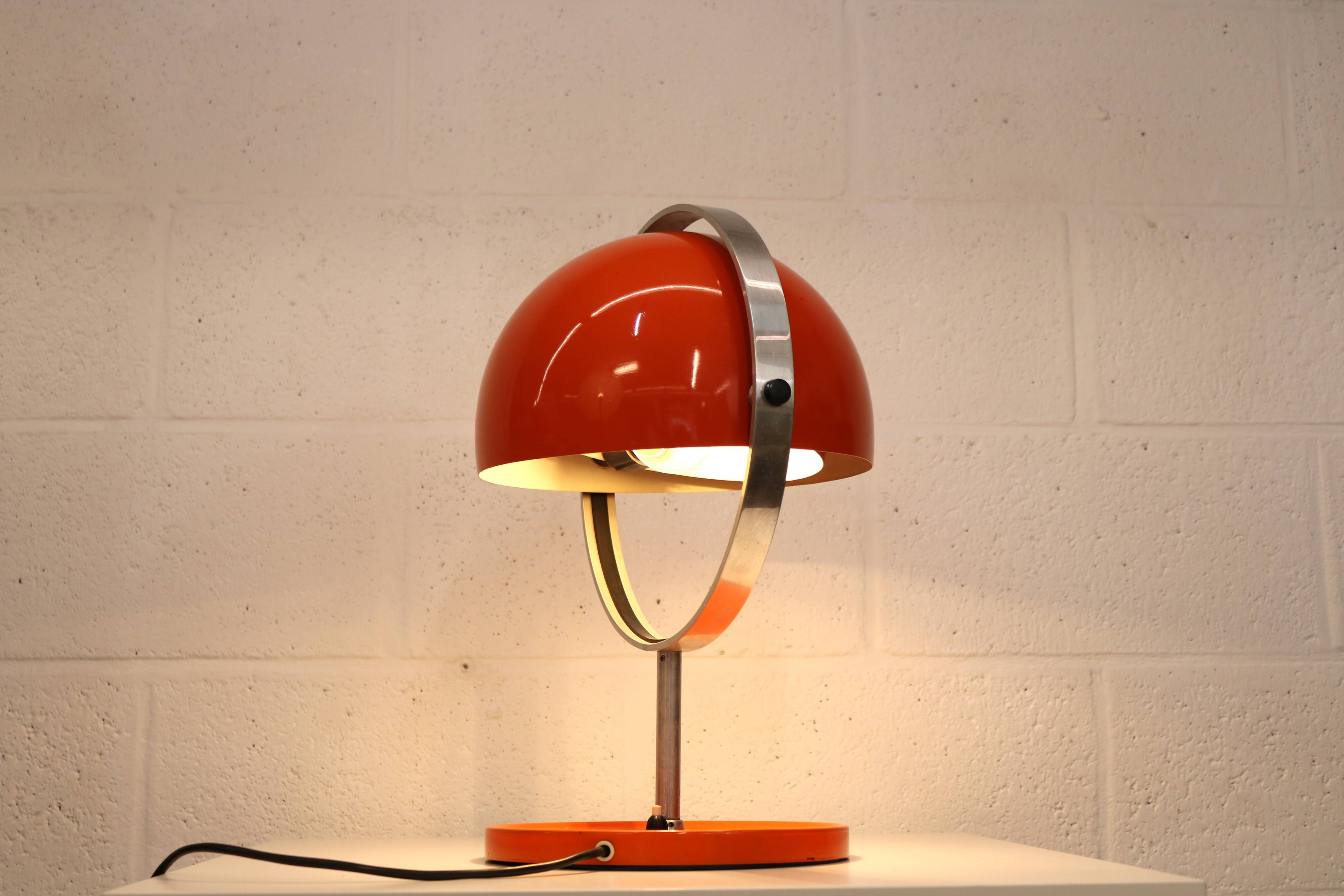 Rare vintage Moonlight space age table lamp by Buch & Jørgensen for Quality