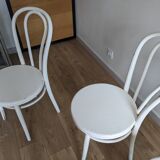 Set of 4 vintage shabby chic bistro chairs