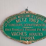 Agricultural competition plaque