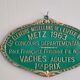 Plaque de concours agricole