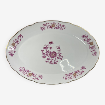 Limoges Bernardaud oval porcelain dish for Christofle