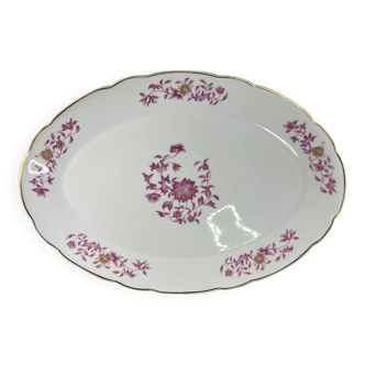 Limoges Bernardaud oval porcelain dish for Christofle