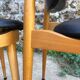 Set of 6 pegasus chairs Baumann skaï black