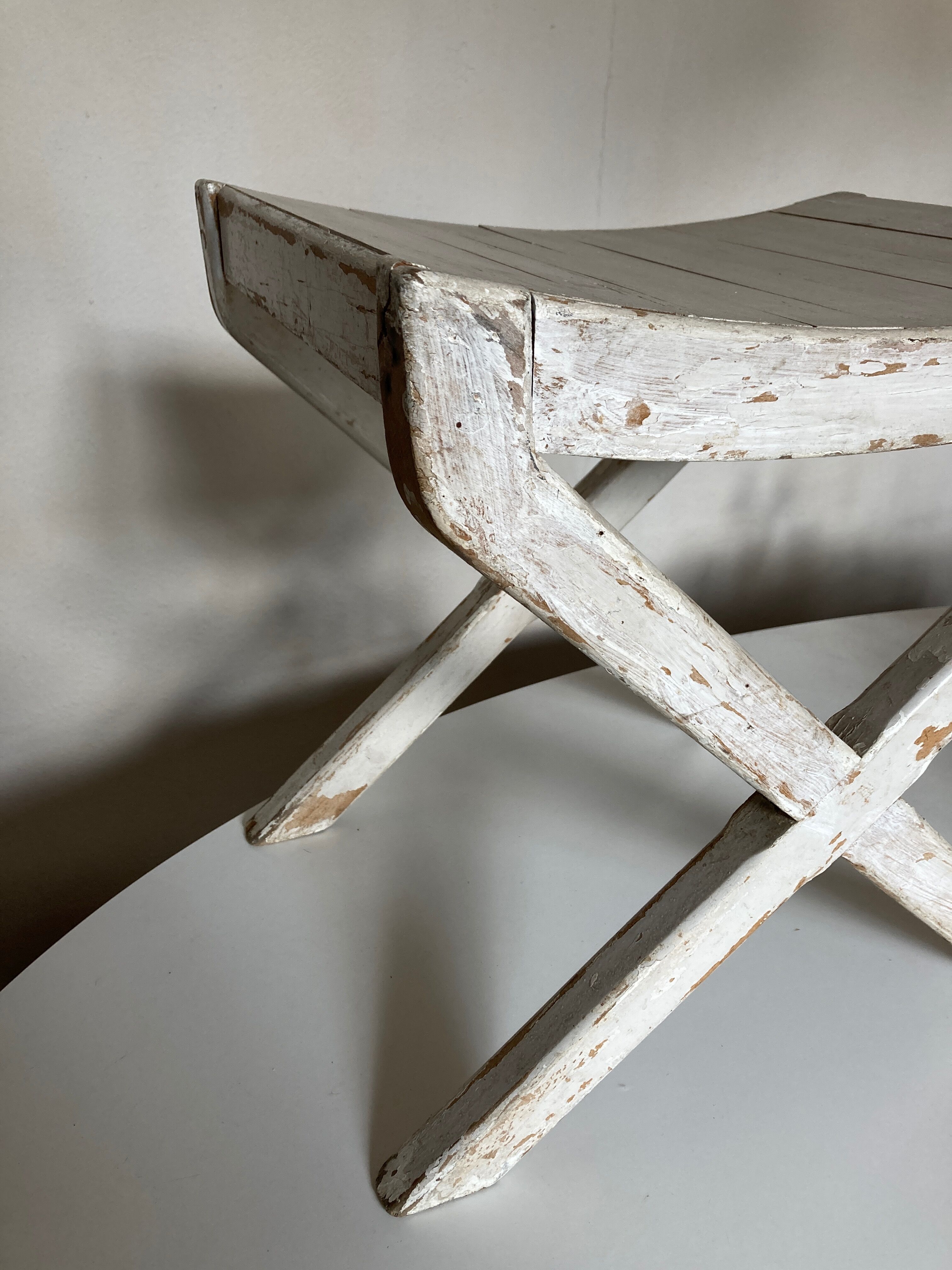 Tabouret chevet néo classique directoire patine d'origine 1950