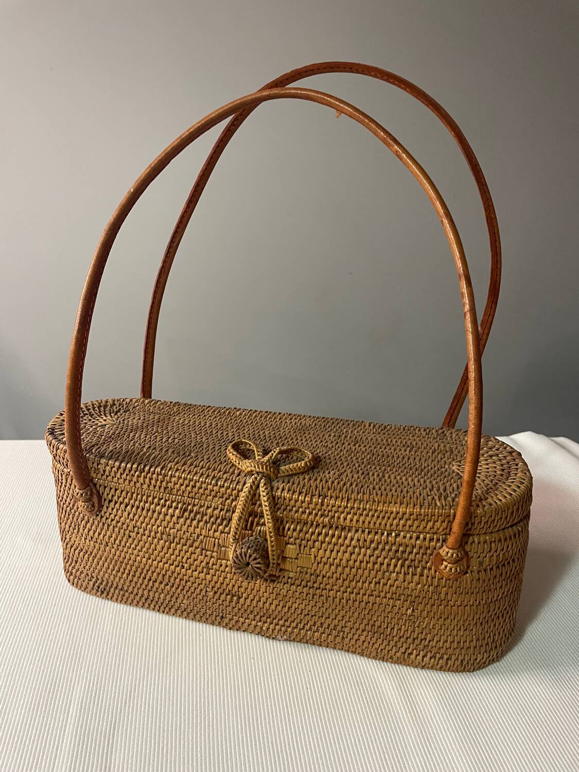 Small decorative wicker basket