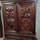 LXIII period cabinet with diamond points in molded walnut / 17th century