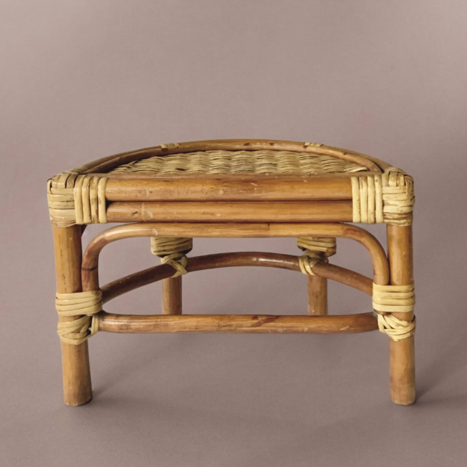 Porte-plante vintage en bambou