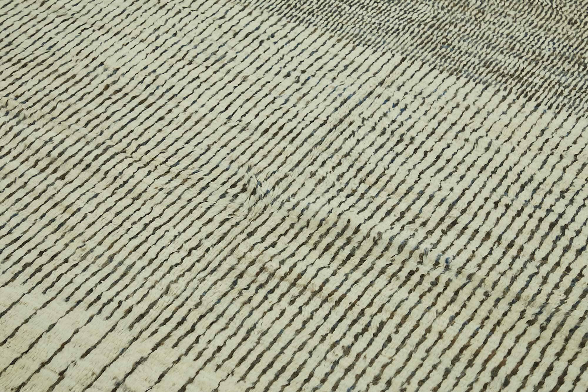 Hand-Knotted Turkish Contemporary 247 cm x 342 cm Beige Wool Carpet