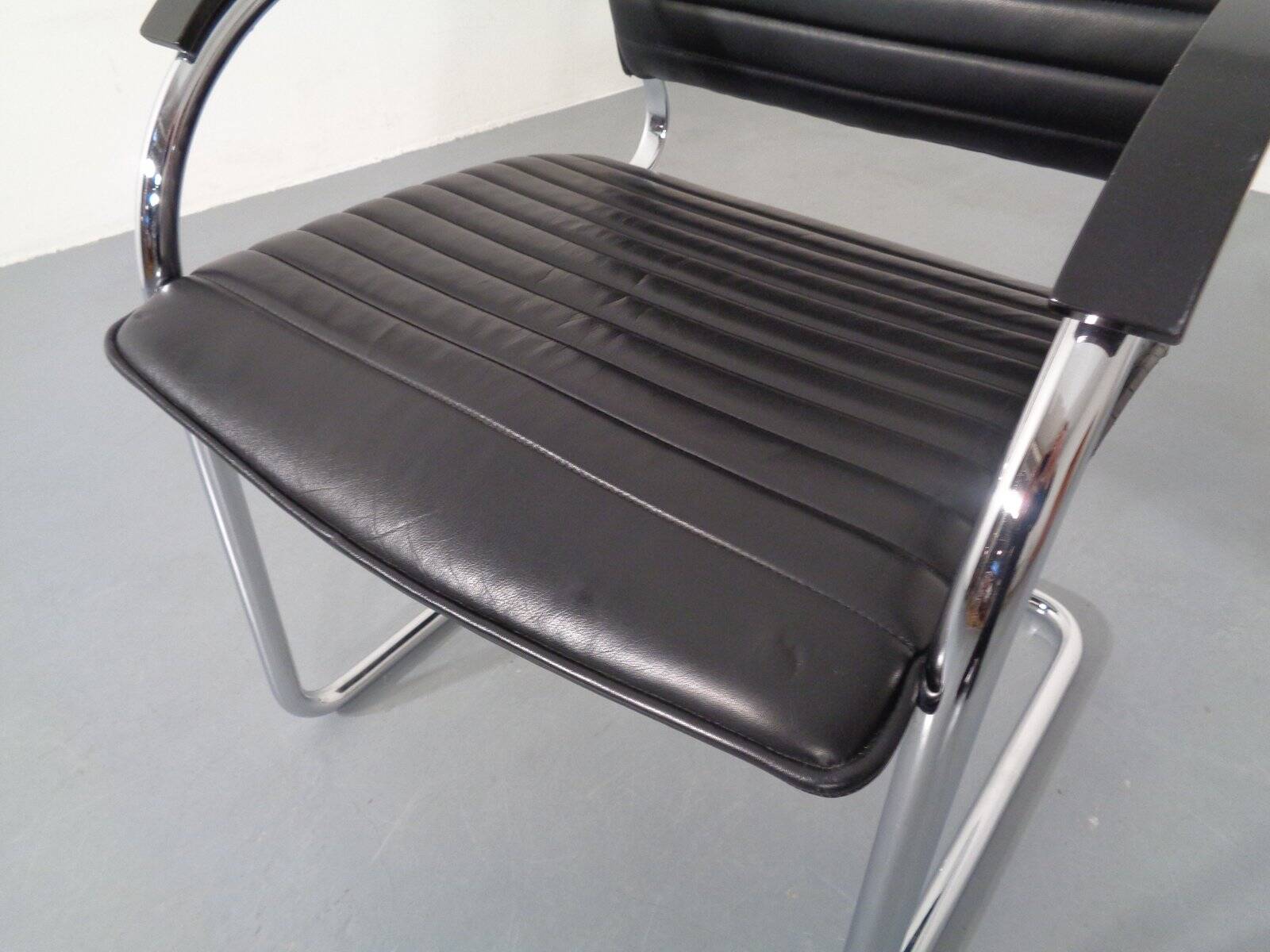 Model S78 Cantilever Leather Armchair by Josef Gorcia & Andreas Krob for Thonet, 1980s