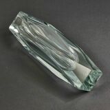 Very Large Mid-Century Murano Faceted Glass Vase by Flavio Poli for Mandruzzato, Italy, 1960s
