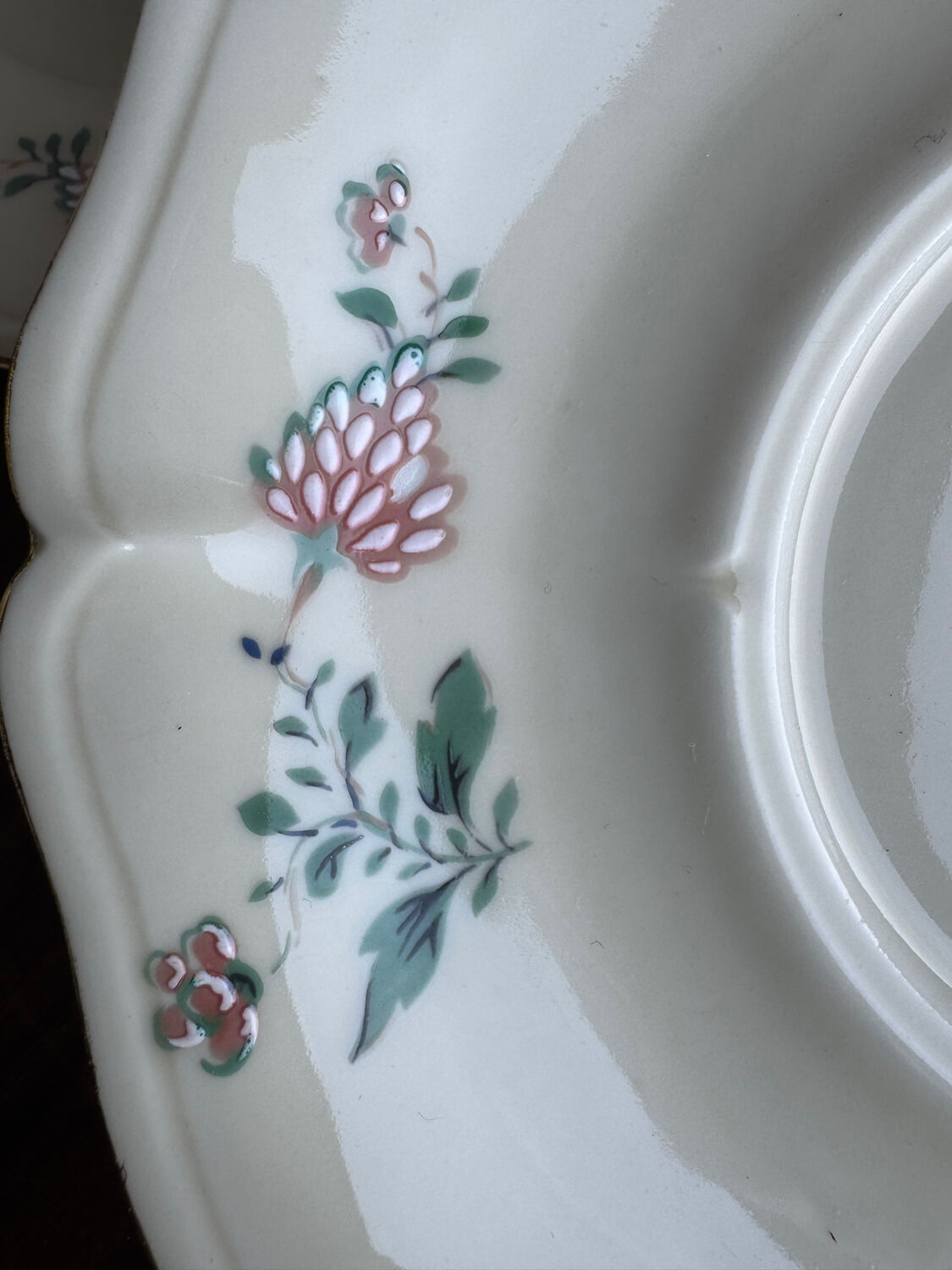 Set of 6 Limoges porcelain plates