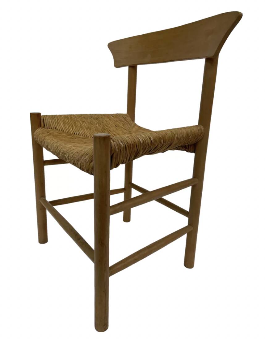 Vintage chair danish design papercord 60s dining chair