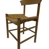 Vintage chair danish design papercord 60s dining chair