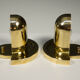 Set of Unique Cubistic Brass Wall Lamps, 1920s