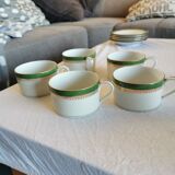 Set of 5 cups with bowls