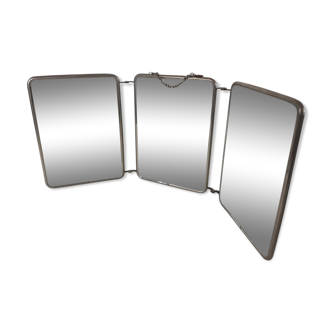 Triptych barber mirror