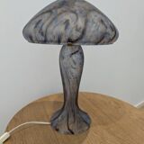 Lampe champignon pâte de verre