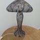 Lampe champignon pâte de verre