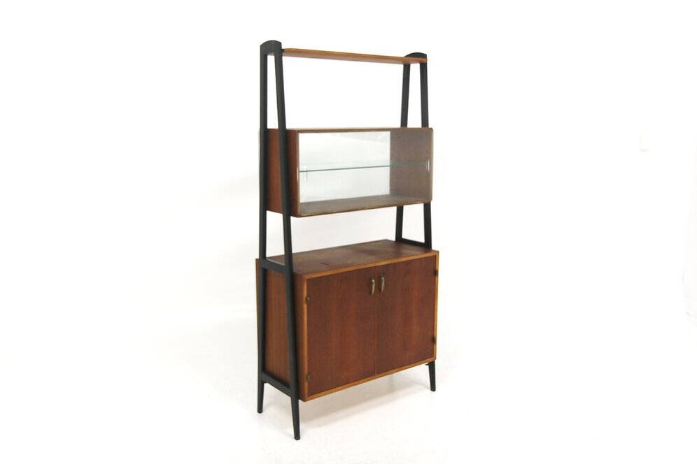 Bibliothèque scandinave en acajou, AB Bröderna Troedson, Suède, 1960