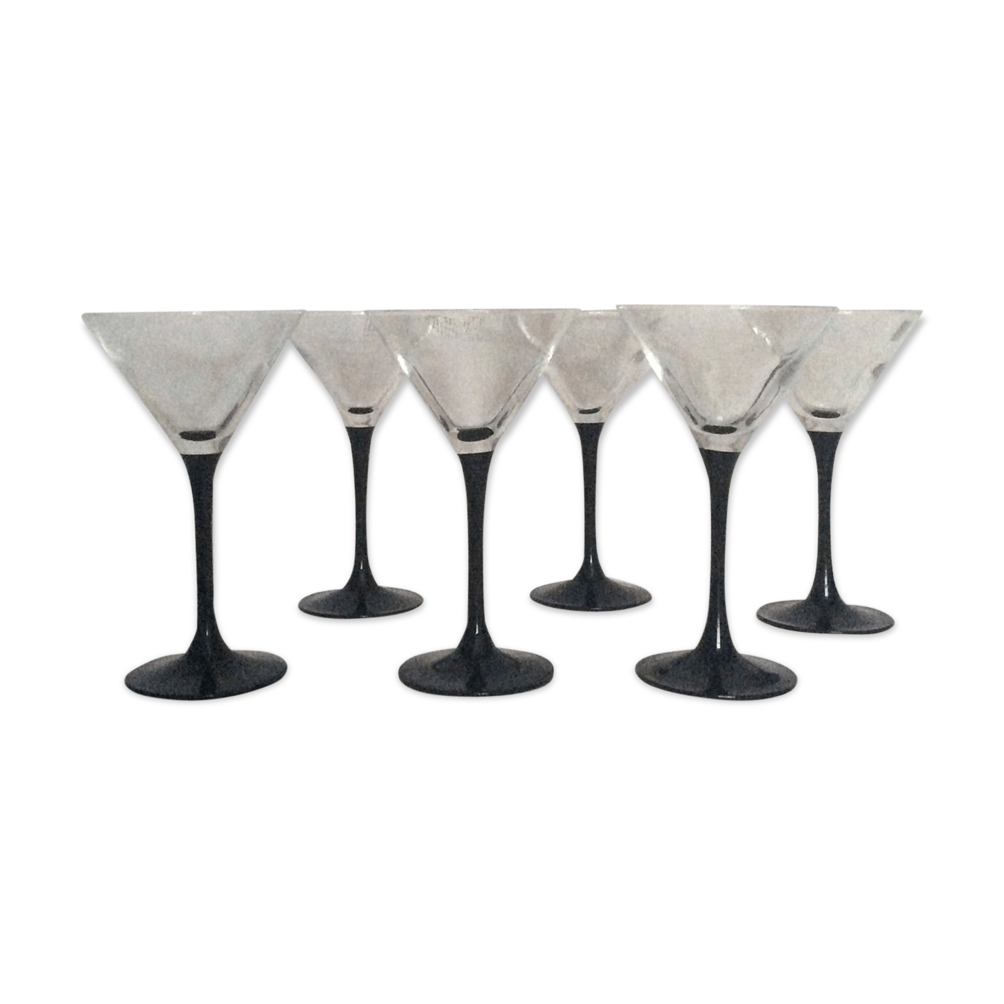 Black stemware vintage