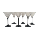 Black stemware vintage