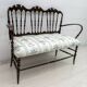 Giuseppe Gaetano Descalzi Midcentury Italian Chiavari Sofa and 2 Armchairs