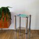 Bolster in chrome and smoked glass, double floors, Design, 1970