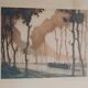 Roger hebbelinck landscape original lithograph signed and numbered 11/350