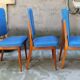 Lot de 5 chaises scandinave année 50/60
