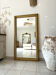 19th-century antique gilded mirror.
