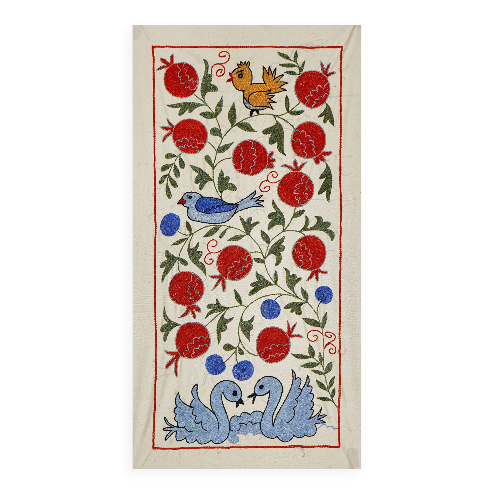 Vintage Turkish rug hand-knotted 50x92cm