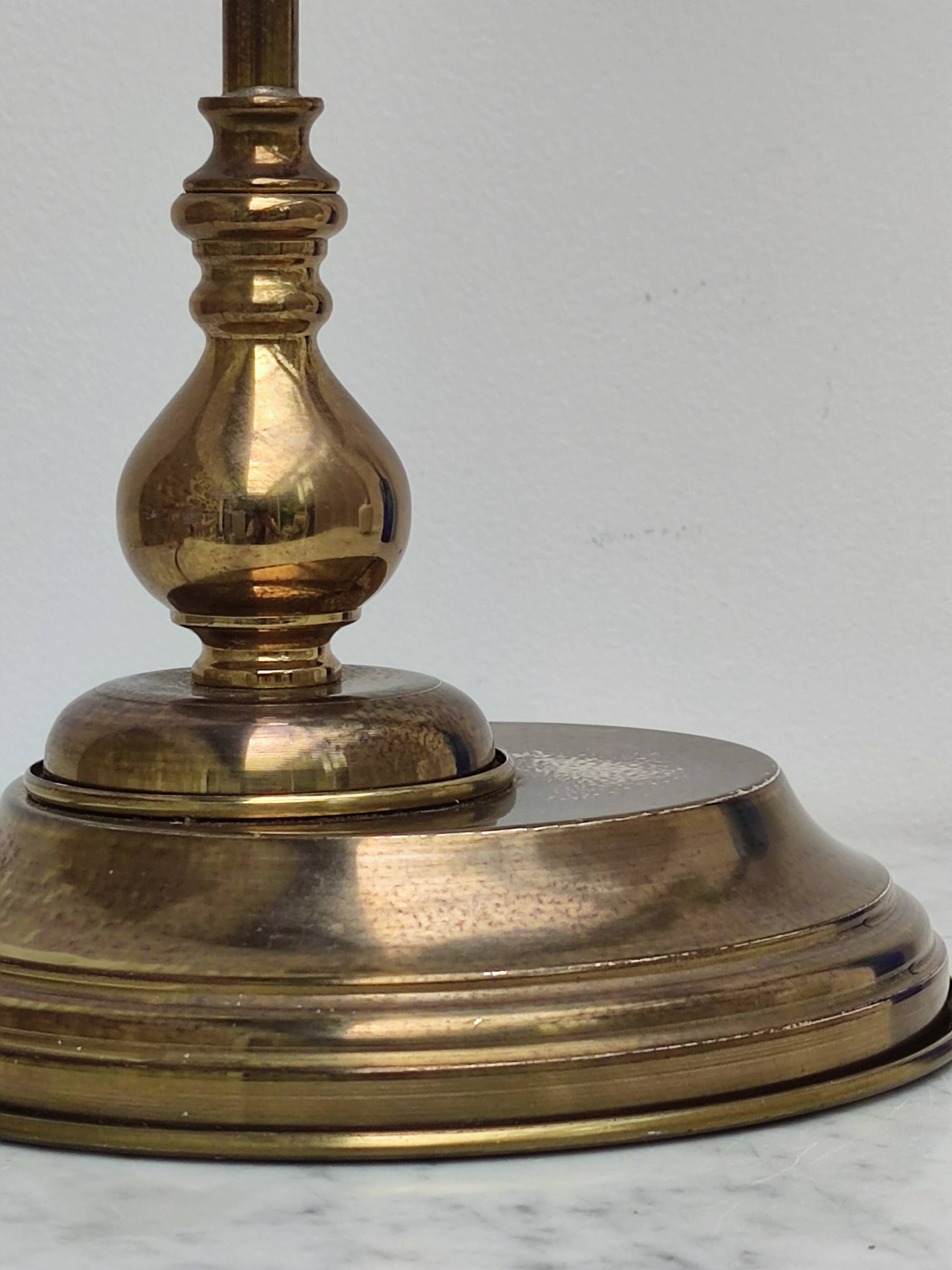 Golden and blue lamp