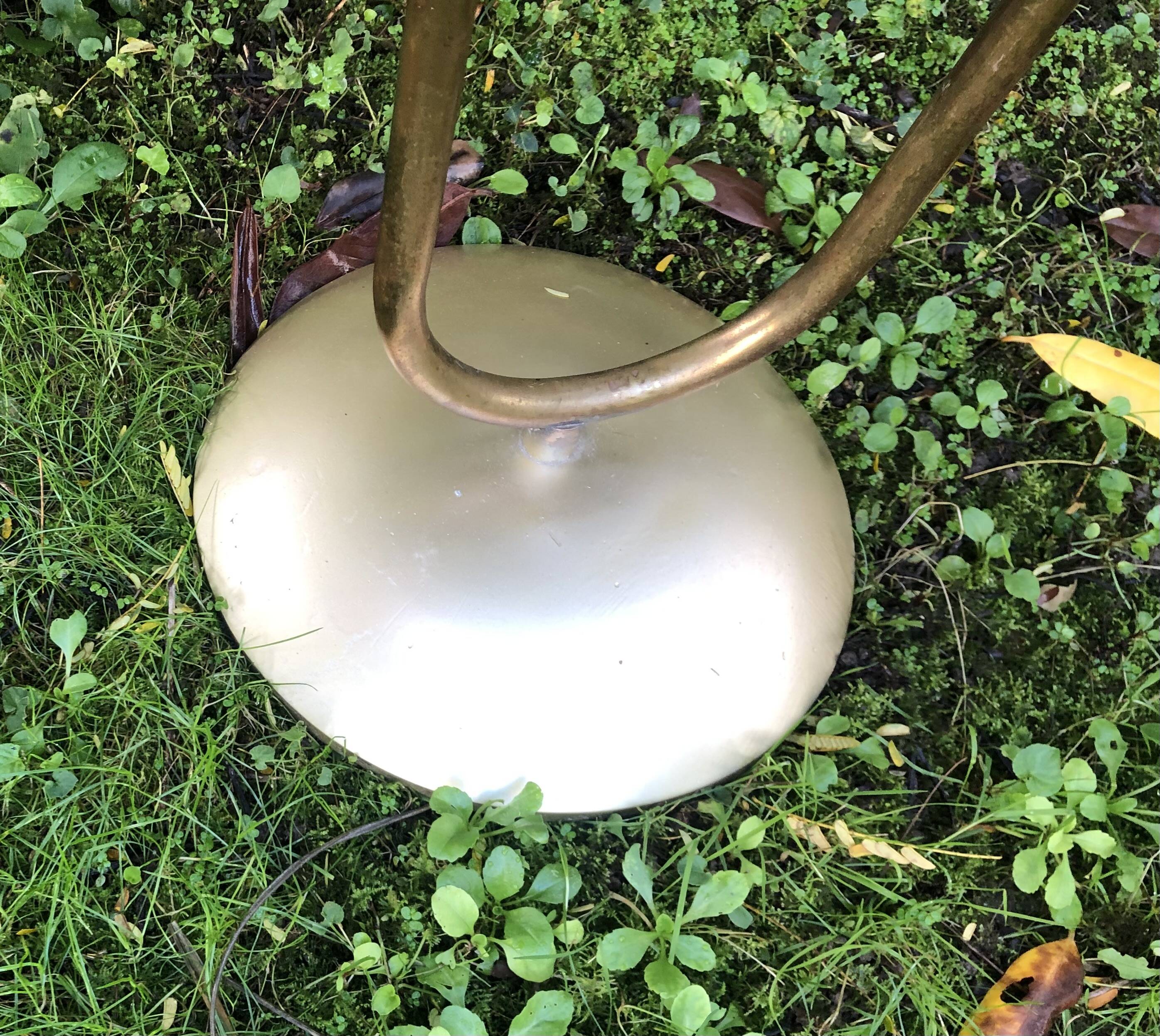 Vintage 1960s floor lamp with shelf