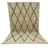 Handmade wool berber rug 280 x 160 cm