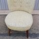 Vintage armchair beige fabric