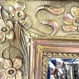 Grand miroir ancien doré – Style baroque, fin XIXe siècle