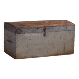 Antique silver-grey solid wood chest (circa 1920) #20