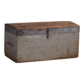 Antique silver-grey solid wood chest (circa 1920) #20