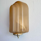 Pair of art deco style glass wall lamps