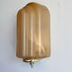 Pair of art deco style glass wall lamps