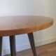 Table tripode vintage en bois des années 60